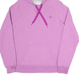 CHAMPION Womens Purple Hoodie L Cotton Blend Pullover L Casual Sweatshirt