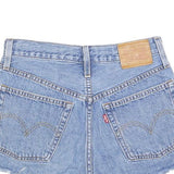 LEVI'S Womens Shorts Blue Denim Cut-Off XS W24 Retro Casual Summer