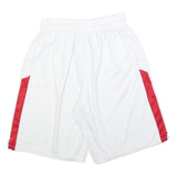 NIKE Mens White & Red Sports Casual Shorts M W28 Lightweight Comfort