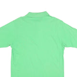 BURBERRY Mens Green Polo Shirt M Cotton Blend Short Sleeve Embroidered Logo