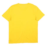 TOMMY HILFIGER Mens Yellow Graphic T-Shirt XL Short Sleeve Crew Neck Cotton