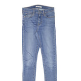 LEVI'S Womens Slim Blue Jeans Denim Light W26 L32 Classic Stretch Zip