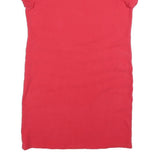 CHAMPION Womens Red Bodycon Cotton Blend Mini Dress XS Casual Stretch Fit