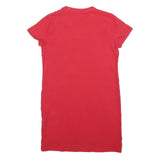 CHAMPION Womens Red Bodycon Cotton Blend Mini Dress XS Casual Stretch Fit