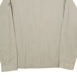 LET'S GO Mens Beige Cotton Zip Jacket XL Plain Casual Light Comfort