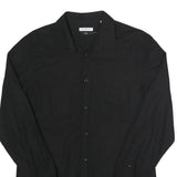 VERSACE Mens Black Classic Cotton Shirt M Formal Button-Down Long Sleeve