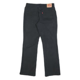 LEVI'S 550 Bootcut Womens Jeans Black Relaxed Cotton Blend W32 L30 Classic Zip