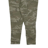 LEVI'S Womens Cotton Blend Green Camouflage Slim Tapered Trousers W38 L26