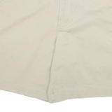 CHAPS Mens Shorts Beige Casual Plain XL W36 Cotton Blend Relaxed Fit