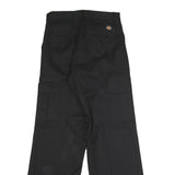 DICKIES Mens Polyester Blend Black Regular Cargo Trousers W28 L30 Workwear Zip