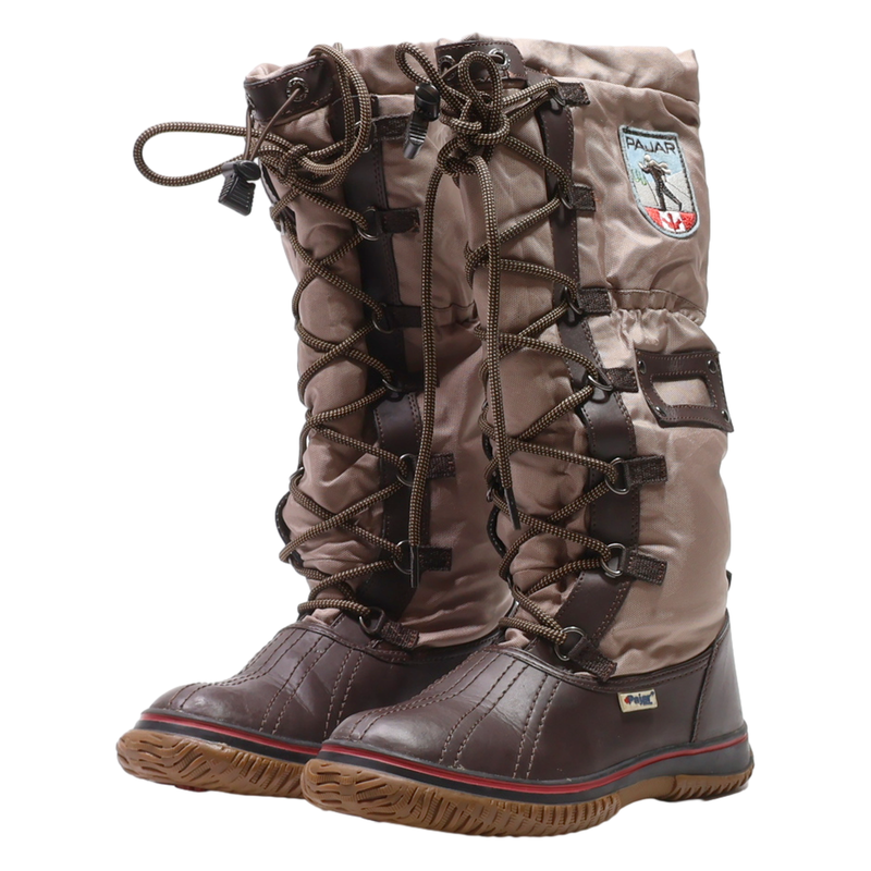 PAJAR Snow Boots Brown Synthetic Womens UK 6