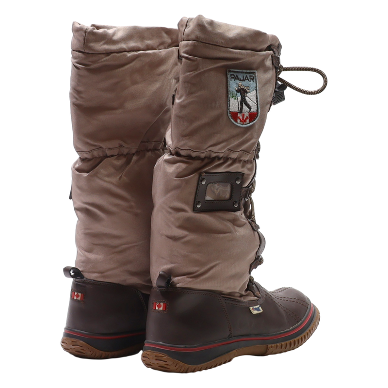 PAJAR Snow Boots Brown Synthetic Womens UK 6