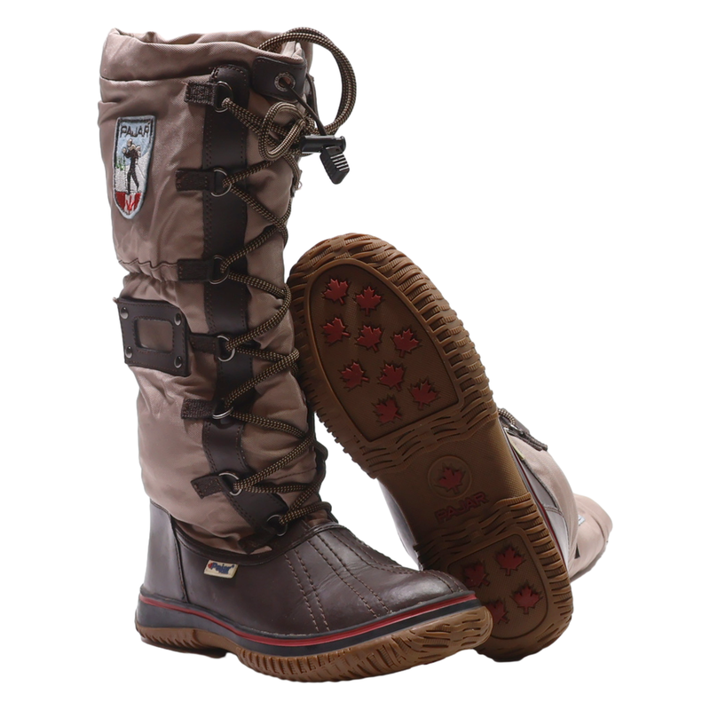 PAJAR Snow Boots Brown Synthetic Womens UK 6