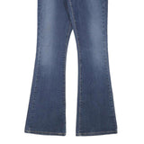 LEVI'S 519 Womens Jeans Blue Regular Flared Denim Medium W28 L31 Stylish Zip