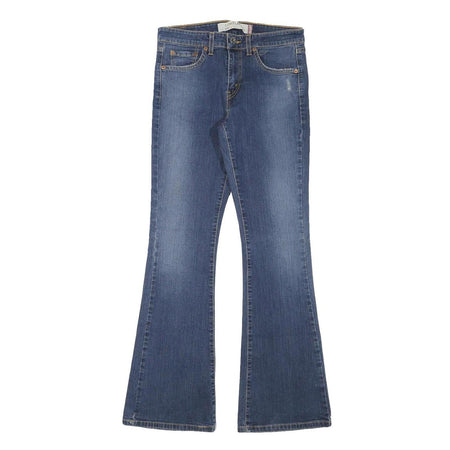 LEVI'S 519 Womens Jeans Blue Regular Flared Denim Medium W28 L31 Stylish Zip