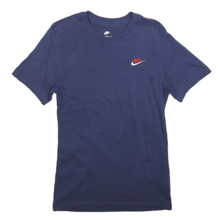 NIKE Mens Navy Blue Classic T-Shirt XS Short Sleeve Crew Neck Cotton Casual