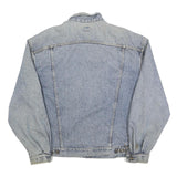 LEE Mens Blue Denim Jacket M Cotton Classic Button Closure Vintage Workwear