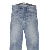 LEVI'S 501 Mens Blue Regular Straight Denim Cotton Blend Light W31 L30 Button