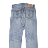 LEVI'S 501 Mens Blue Regular Straight Denim Cotton Blend Light W31 L30 Button
