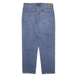 LEE Mens Regular Fit Blue Denim Jeans Zip W33 L29 Classic Cotton Casual Wear