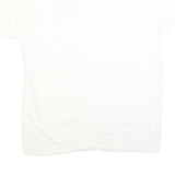 ESPRIT Mens White T-Shirt L Short Sleeve Crew Neck Cotton Blend Casual Graphic