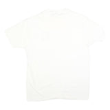 ESPRIT Mens White T-Shirt L Short Sleeve Crew Neck Cotton Blend Casual Graphic