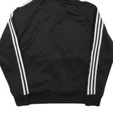 ADIDAS Womens Black Full Zip Hoodie XS Classic Trefoil Logo Sweatshirt