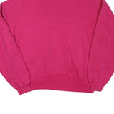 YORK Mens Pink 1/4 Zip L Sweatshirt Cotton Blend Casual Pullover