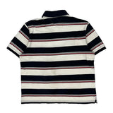 Tommy Hilfiger Striped Polo Shirt - XL Red Cotton