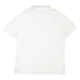 NAUTICA Mens White Polo Shirt L Slim Fit Cotton Blend Classic Summer Wear