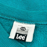 90S Blank Lee Sweatshirt - XL Green Cotton Blend