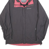 SPRAYWAY Womens Grey & Pink Outdoor Jacket L Polyester Zip Hooded Plain