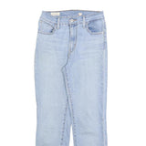 LEVI'S Womens Light Blue Regular Jeans Denim Rinse W26 L26 Classic Fit Zip