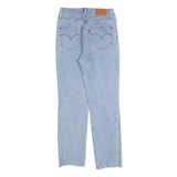 LEVI'S Womens Light Blue Regular Jeans Denim Rinse W26 L26 Classic Fit Zip