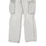CARHARTT Mens Cotton Beige Regular Straight Leg Trousers W30 L32 Casual Workwear