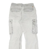 CARHARTT Mens Cotton Beige Regular Straight Leg Trousers W30 L32 Casual Workwear