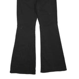 CELEBRITY PINK Womens Black Regular Flared Denim Jeans W30 L32 Braided Waistband