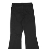 CELEBRITY PINK Womens Black Regular Flared Denim Jeans W30 L32 Braided Waistband
