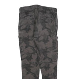 FSBN Mens Cotton Blend Camouflage Slim Cargo Drawstring Trousers W30 L27