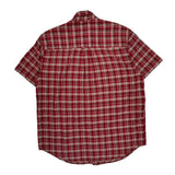 Chaps Ralph Lauren Checked Short Sleeve Shirt - Large Red Cotton