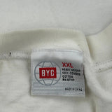 Byc Single Stitch T-Shirt - 2XL White Cotton