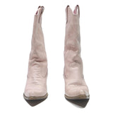 EVERY Womens Cowboy Boots Leather Pink UK 6 Western Style Chunky Heel