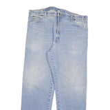 DICKIES Mens Jeans Blue Regular Straight Denim Light W38 L33 Workwear Zip