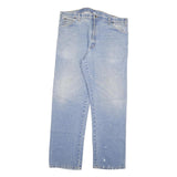 DICKIES Mens Jeans Blue Regular Straight Denim Light W38 L33 Workwear Zip