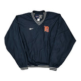 Detroit Tigers Reebok Windbreaker - XL Navy Polyester