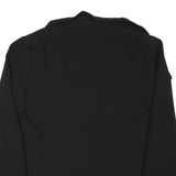 ZARA WOMAN Womens Black Collarless Jacket M Polyester Blend Plain Sleek Tailored