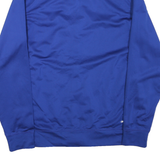ADIDAS Mens Blue Basketball Jacket M Polyester Blend Zip Plain Sportswear