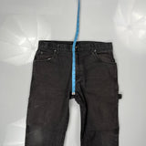 Dickies Carpenter Trousers - 33W 29L Black Cotton