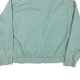 SIERRA Mens Green Cotton Blend Zip Jacket L Casual Lightweight Classic Fit