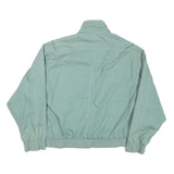 SIERRA Mens Green Cotton Blend Zip Jacket L Casual Lightweight Classic Fit